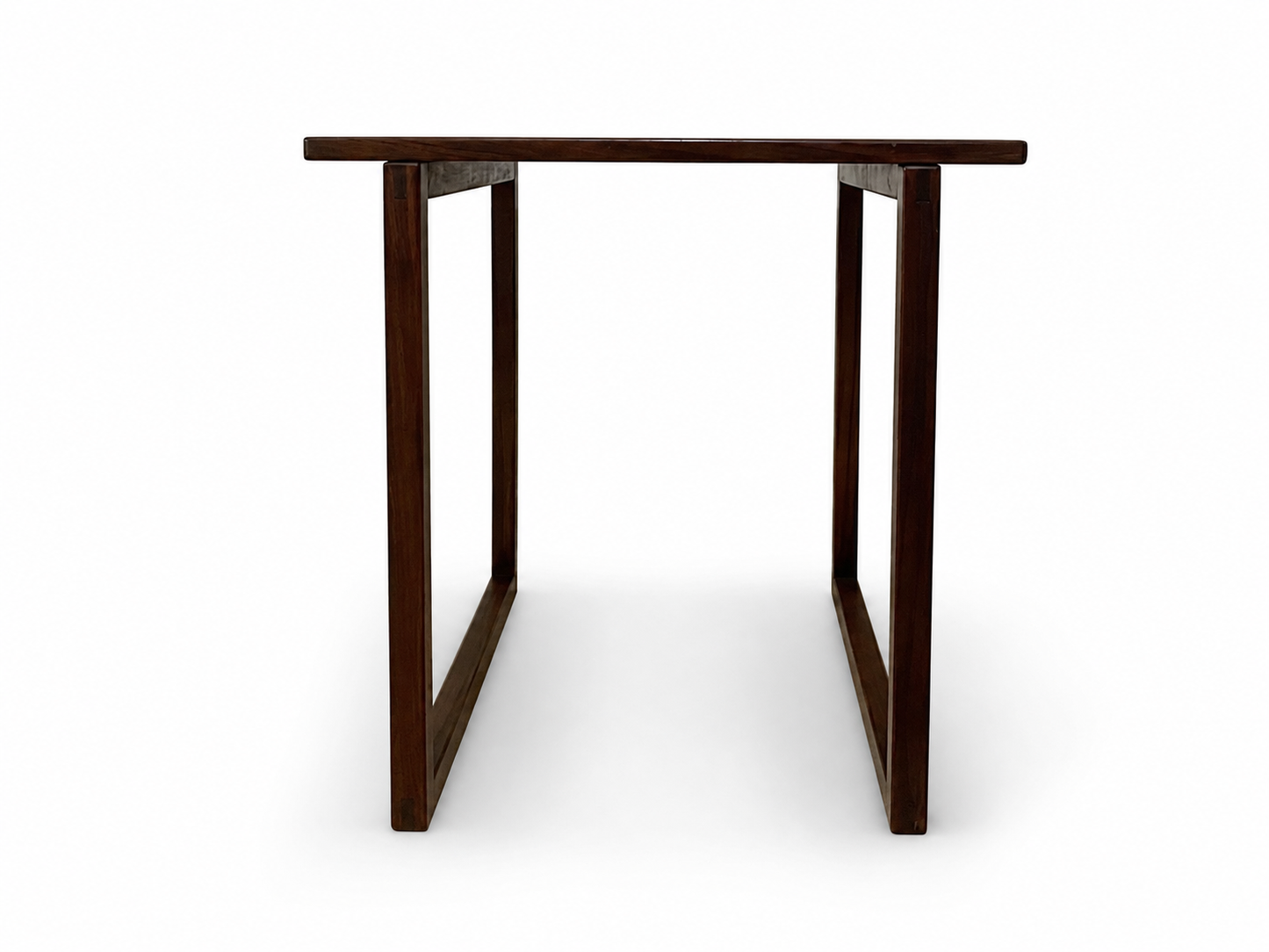 Vintage Danish Rosewood Cube Side Table, c. 1960s, Style of Kai Kristiansen