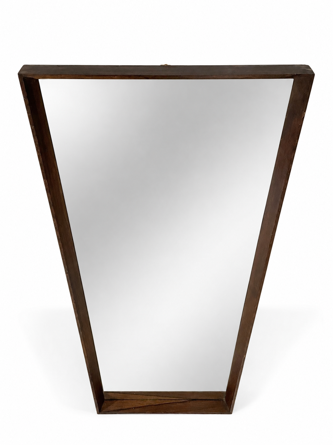 Vintage Danish Rosewood Wall Mirror, 1960s Scandinavian Modern