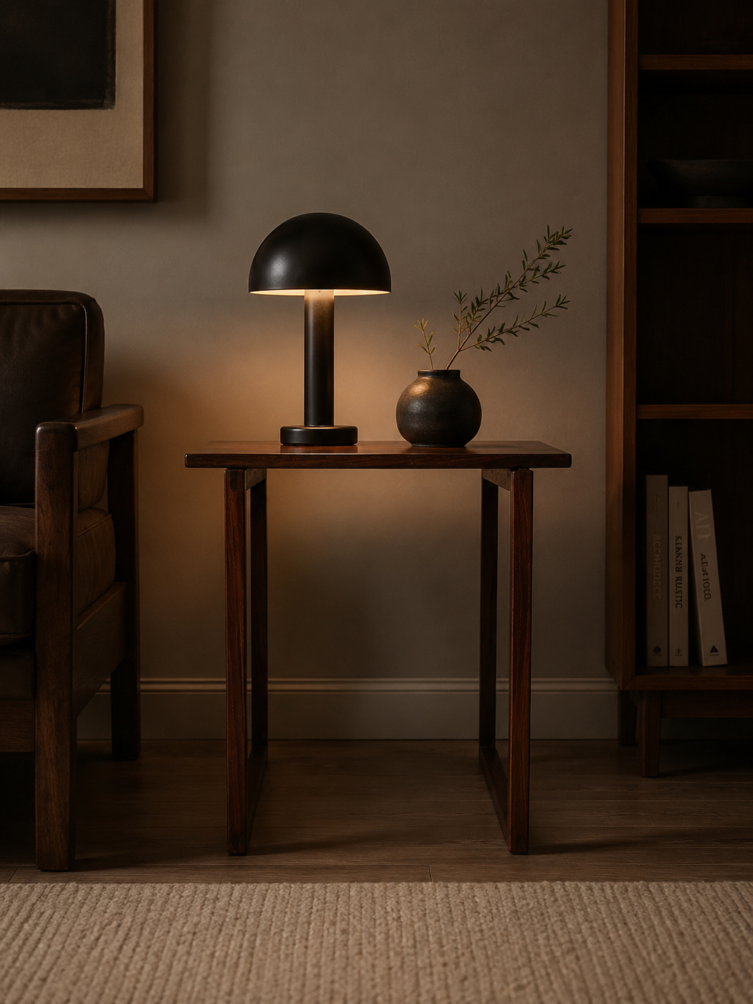 Vintage Danish Rosewood Cube Side Table, c. 1960s, Style of Kai Kristiansen