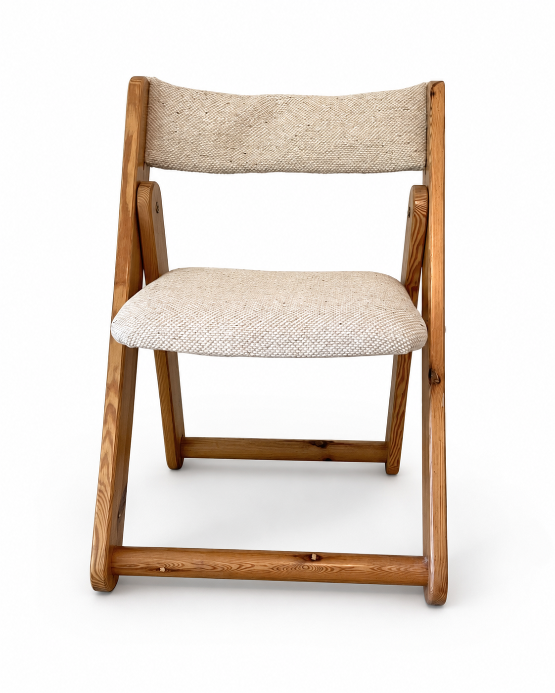 Vintage IKEA Kon-Tiki Pine Folding Chair by Gillis Lundgren, c. 1970s