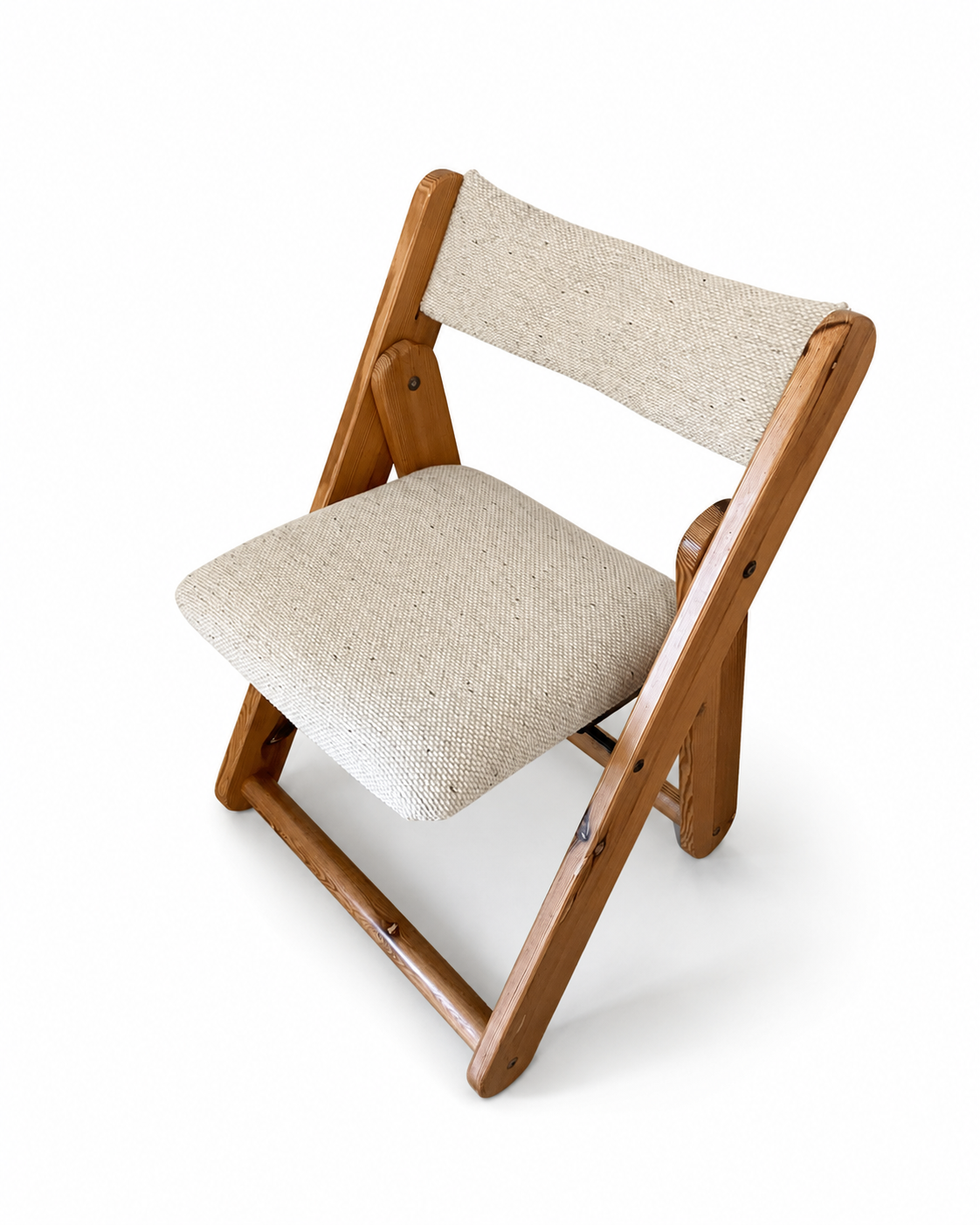 Vintage IKEA Kon-Tiki Pine Folding Chair by Gillis Lundgren, c. 1970s