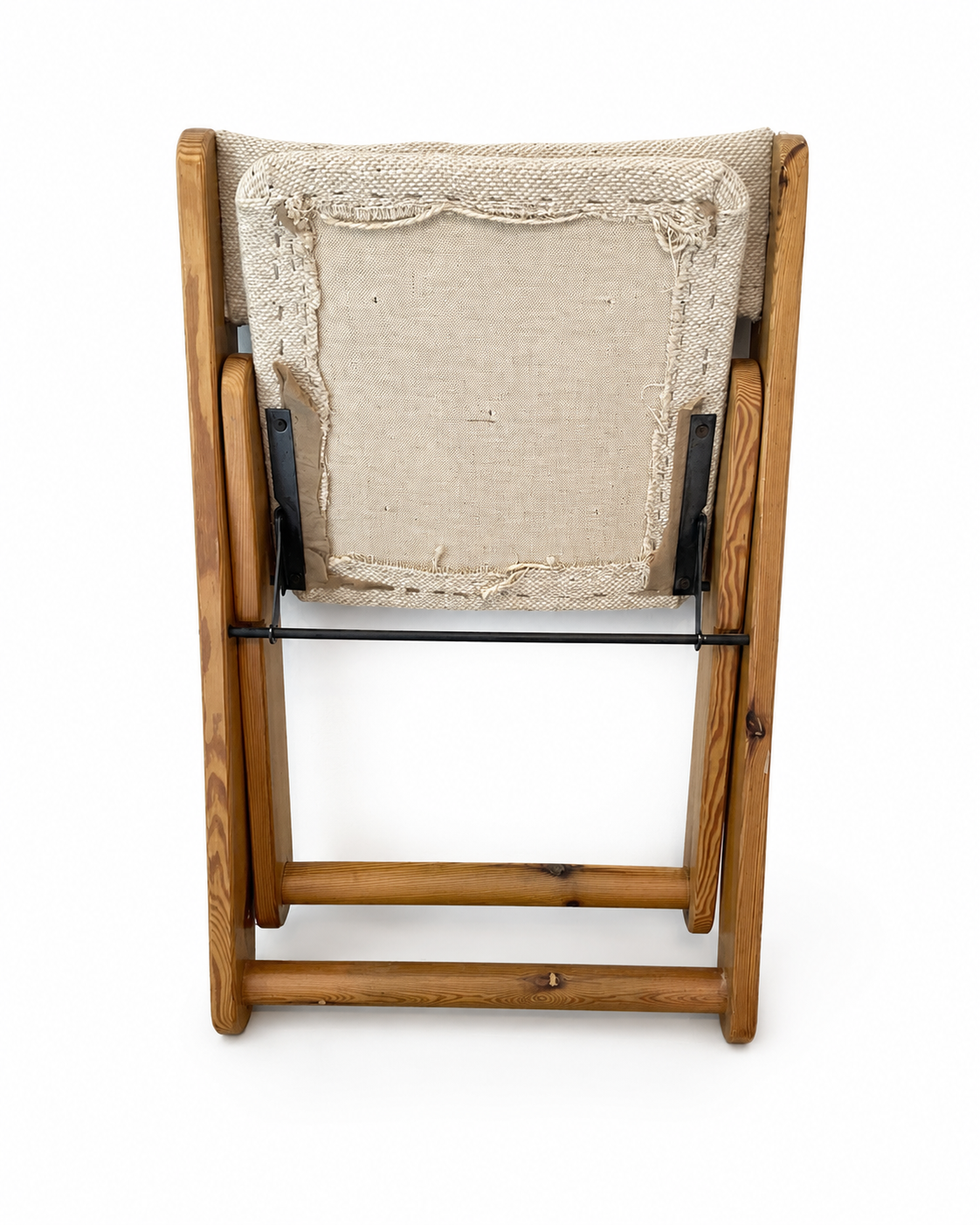 Vintage IKEA Kon-Tiki Pine Folding Chair by Gillis Lundgren, c. 1970s