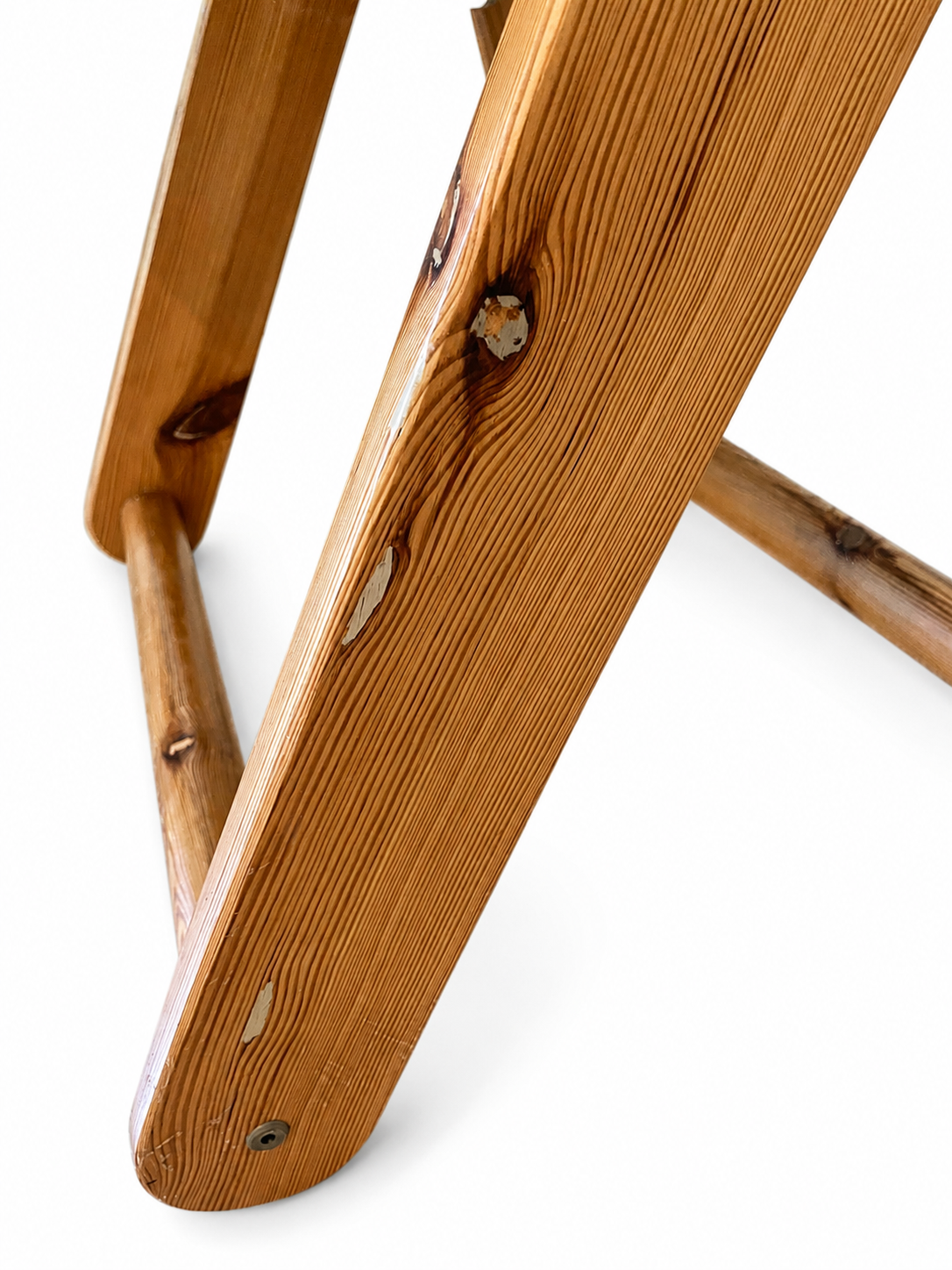 Vintage IKEA Kon-Tiki Pine Folding Chair by Gillis Lundgren, c. 1970s