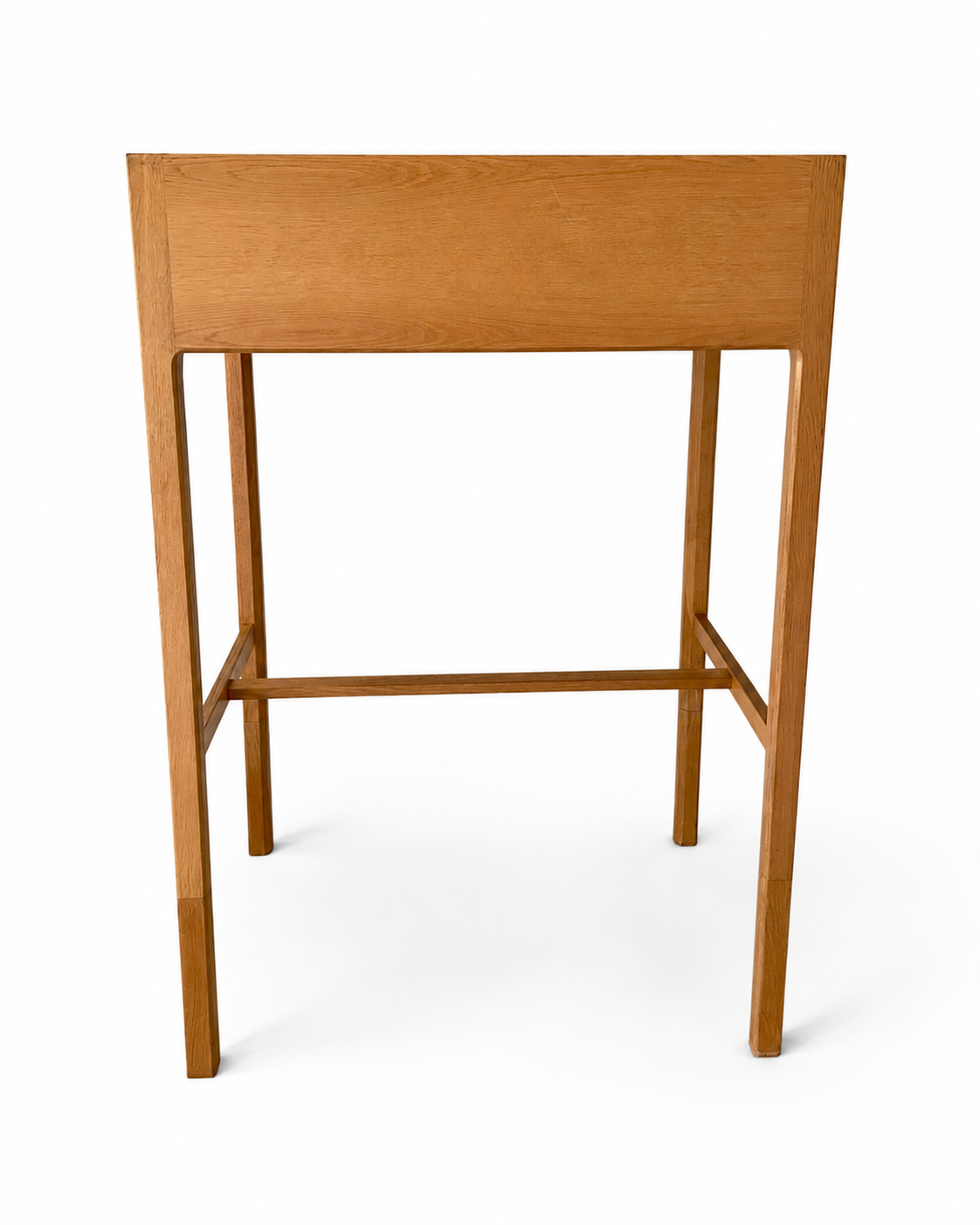 Vintage Danish Oak Standing Desk with Leather Writing Surface, c. 1960s