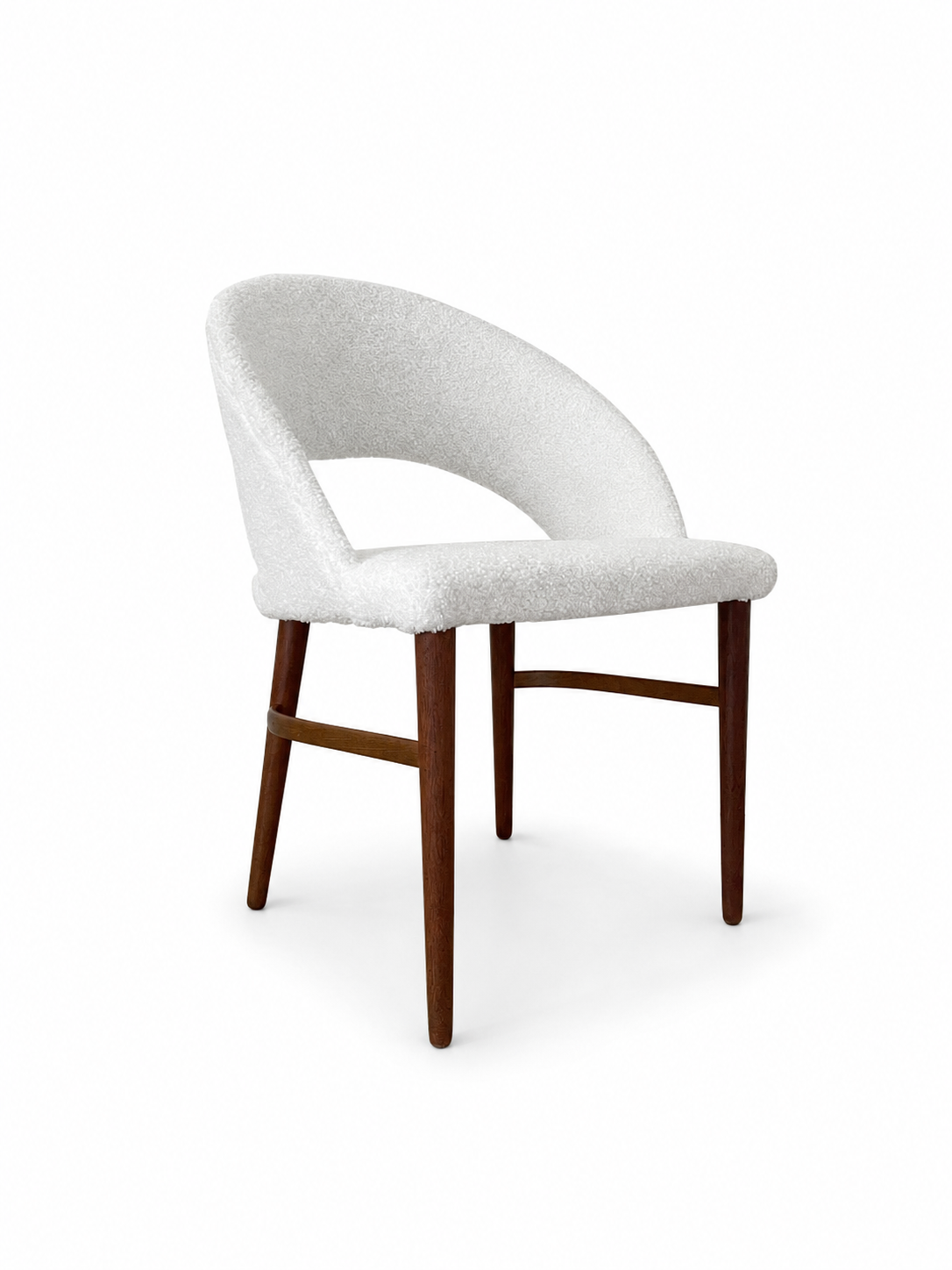 Frode Holm Danish Bouclé Vanity Chair, c. 1960s