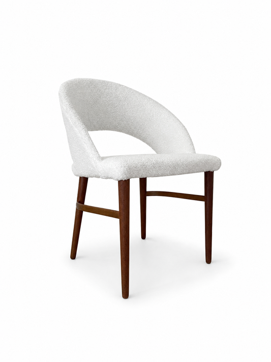 Frode Holm Danish Bouclé Vanity Chair, c. 1960s