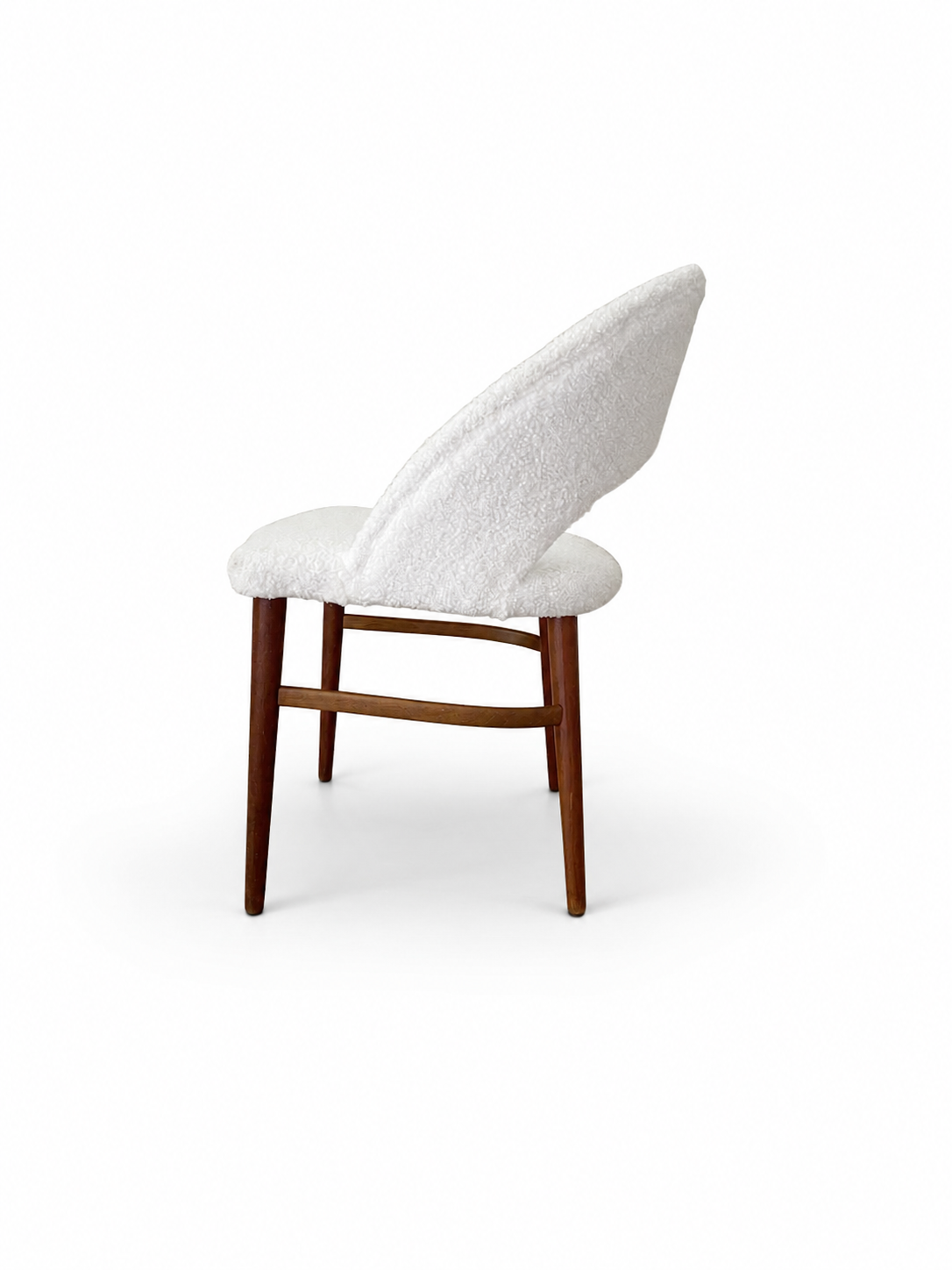 Frode Holm Danish Bouclé Vanity Chair, c. 1960s