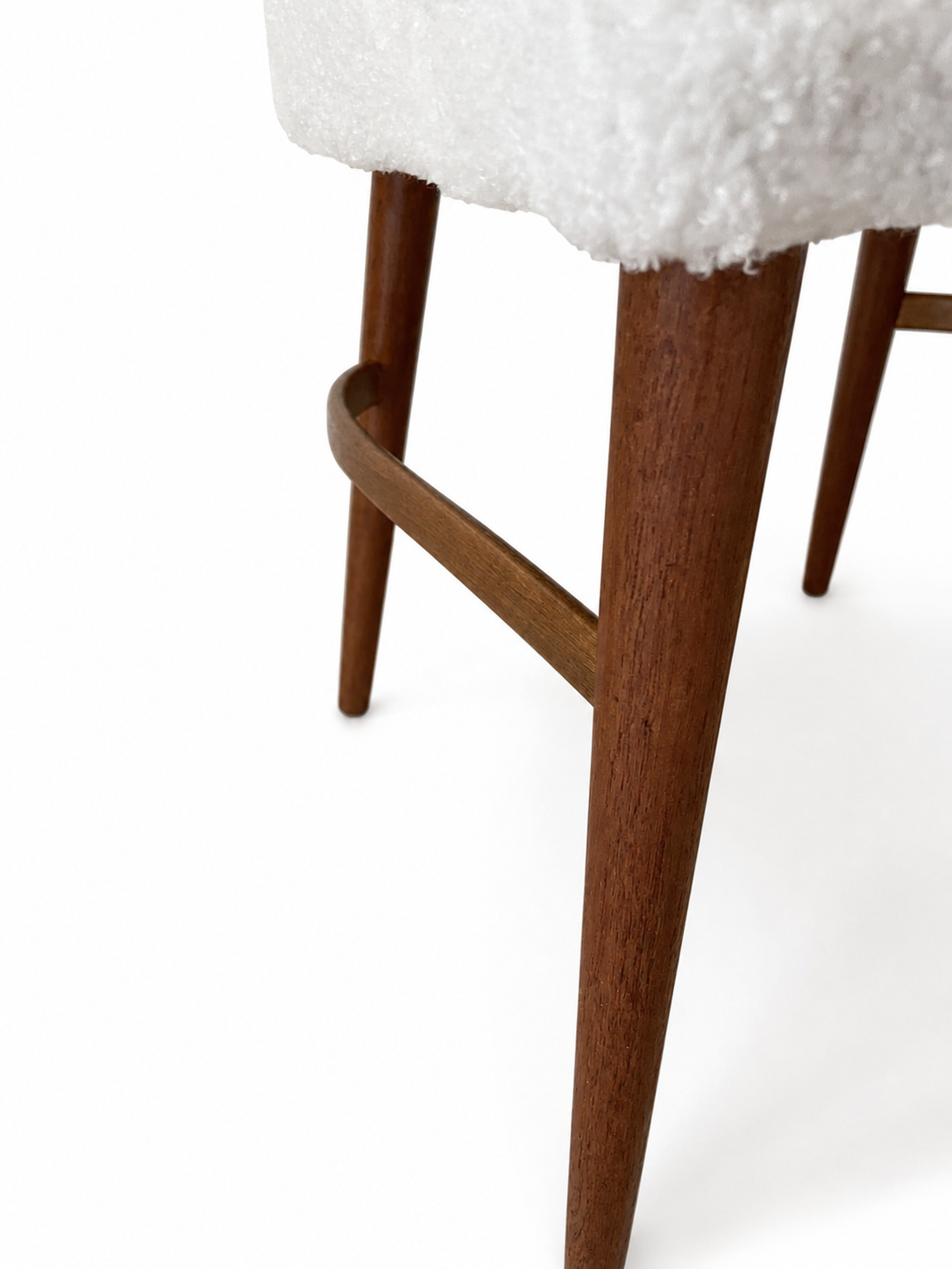 Frode Holm Danish Bouclé Vanity Chair, c. 1960s