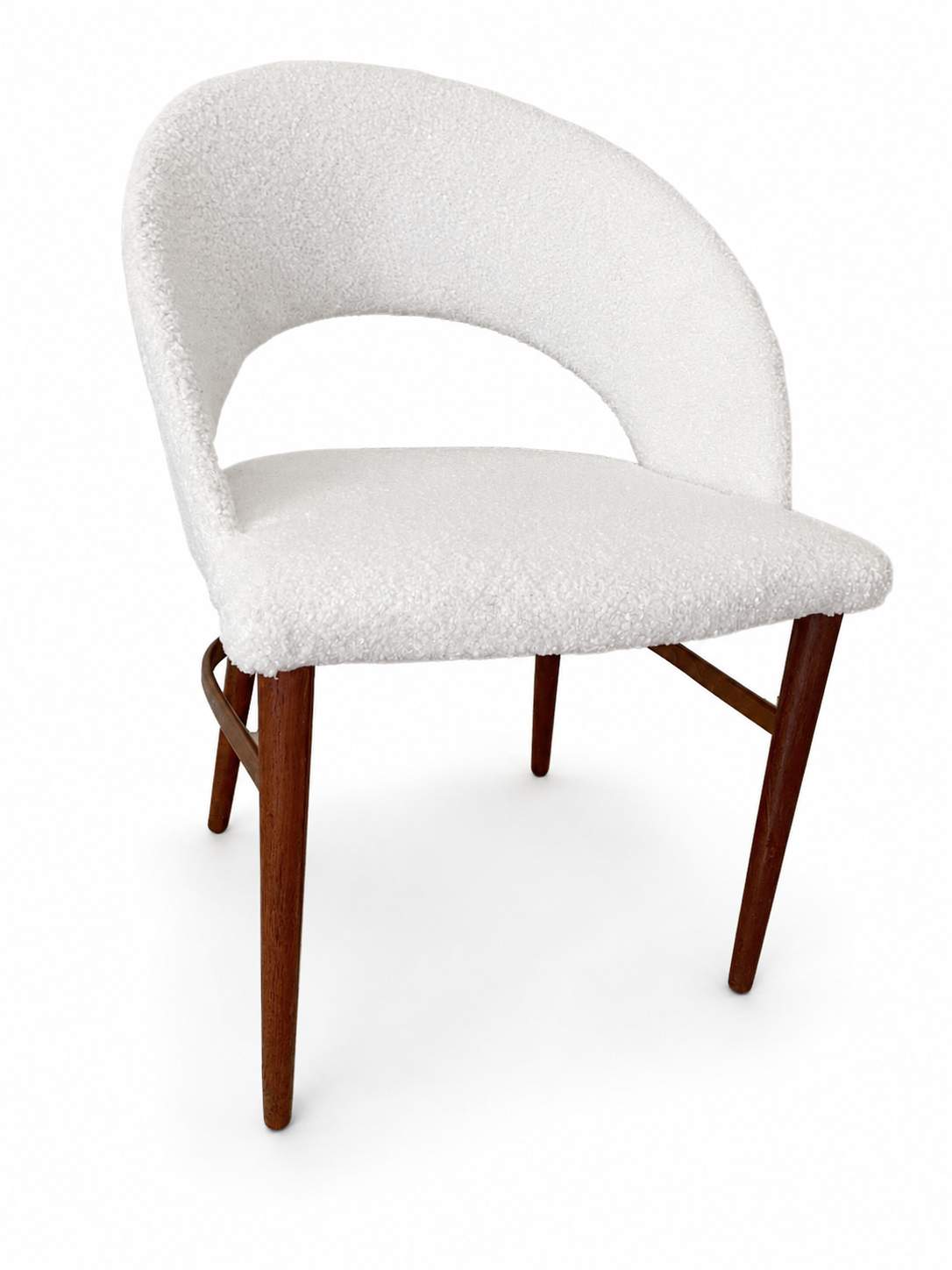 Frode Holm Danish Bouclé Vanity Chair, c. 1960s