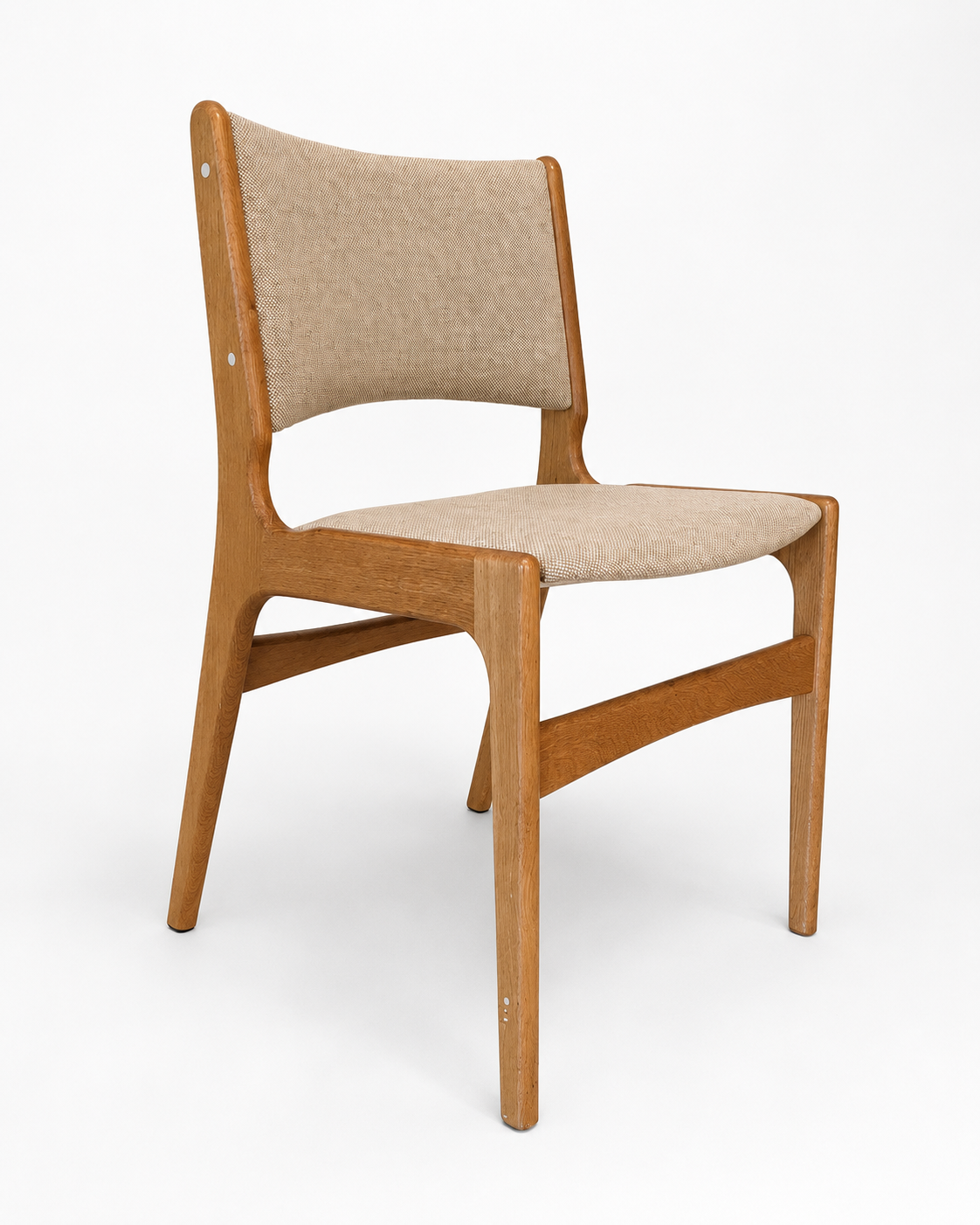 Pair of Vintage Danish Oak Dining Chairs in the Style of Erik Buch