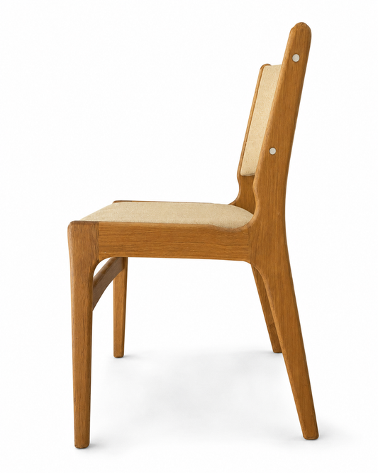 Pair of Vintage Danish Oak Dining Chairs in the Style of Erik Buch