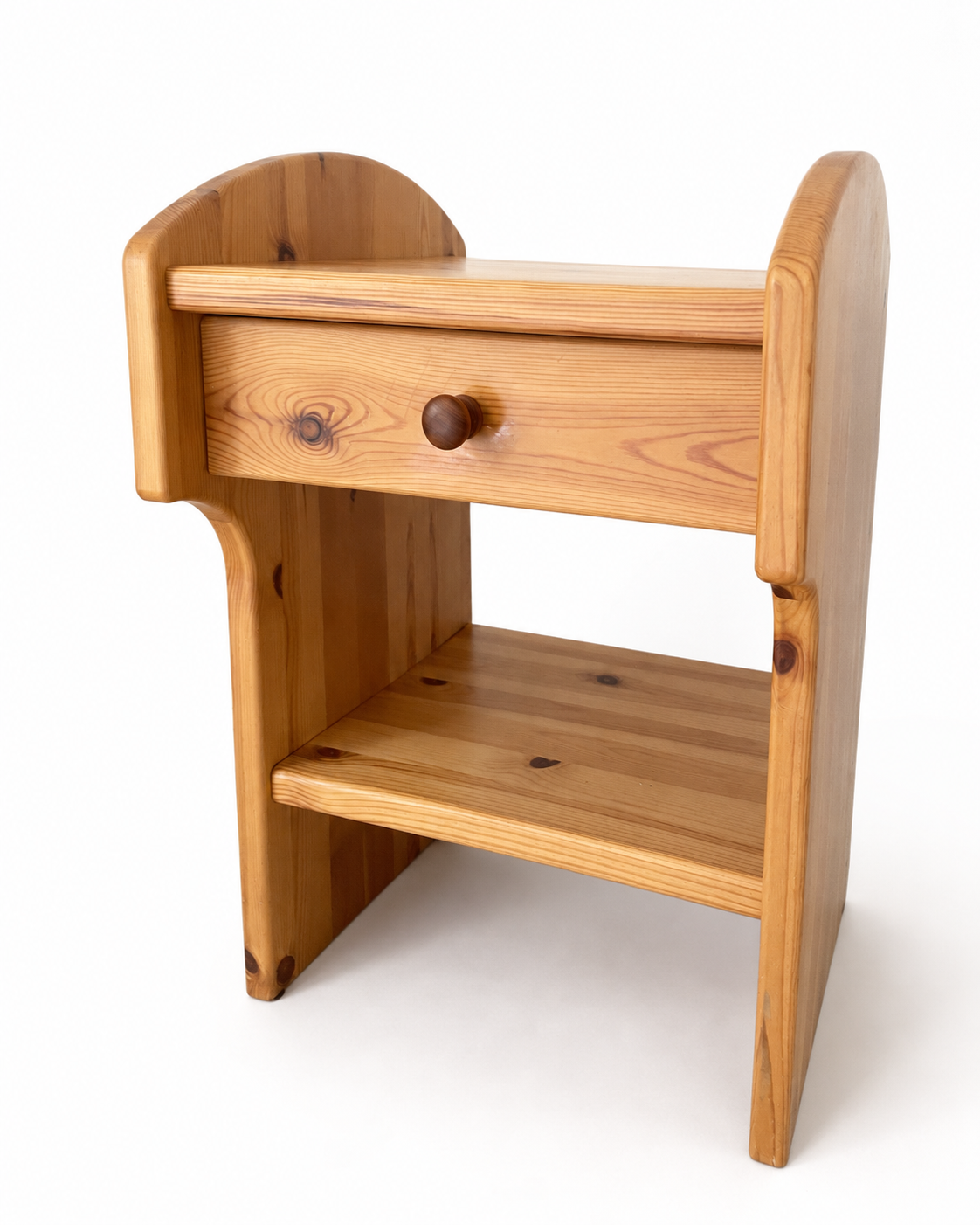 Pair of Vintage Swedish Pine Nightstands, c. 1970s