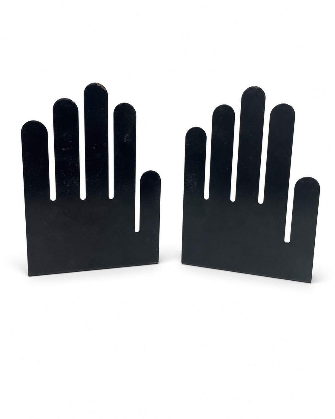 Vintage Black Metal Hand Bookends by Spectrum Designs