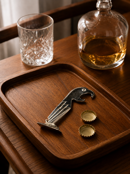 Vintage Negbaur Art Deco Parrot Bottle Opener & Corkscrew