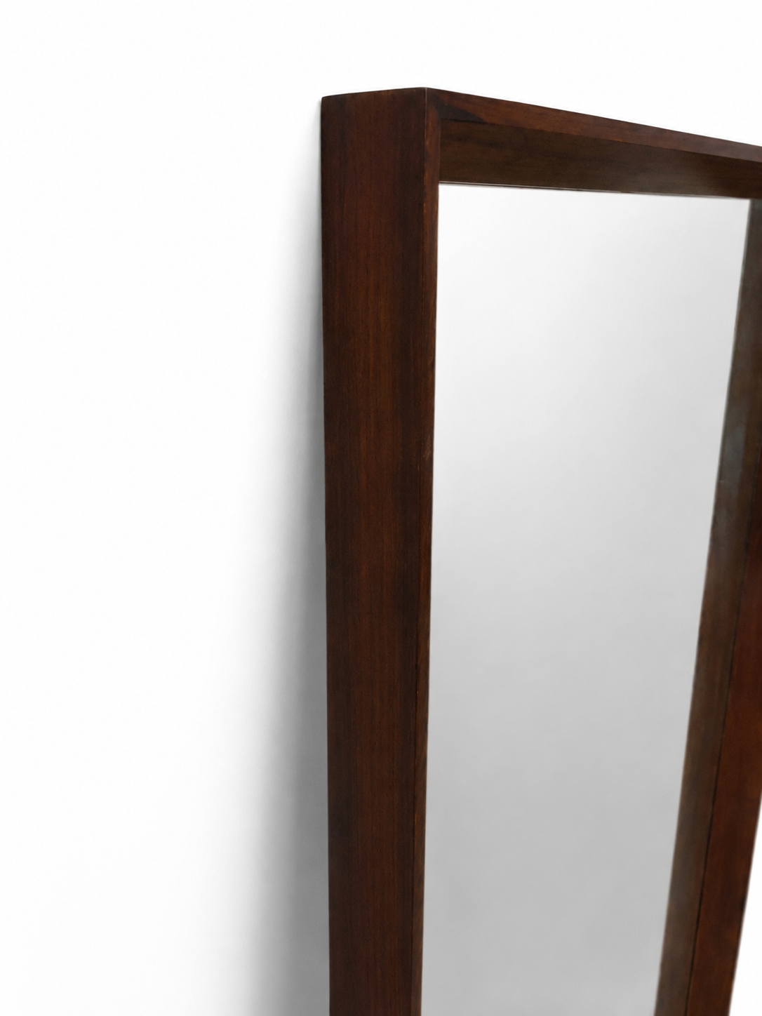 Vintage Danish Rosewood Wall Mirror, 1960s Scandinavian Modern