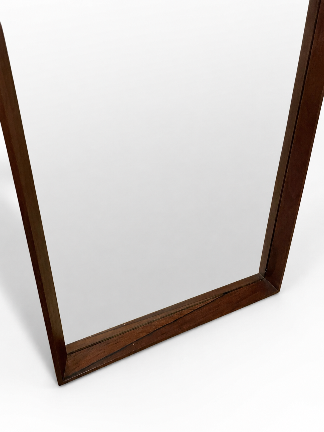 Vintage Danish Rosewood Wall Mirror, 1960s Scandinavian Modern