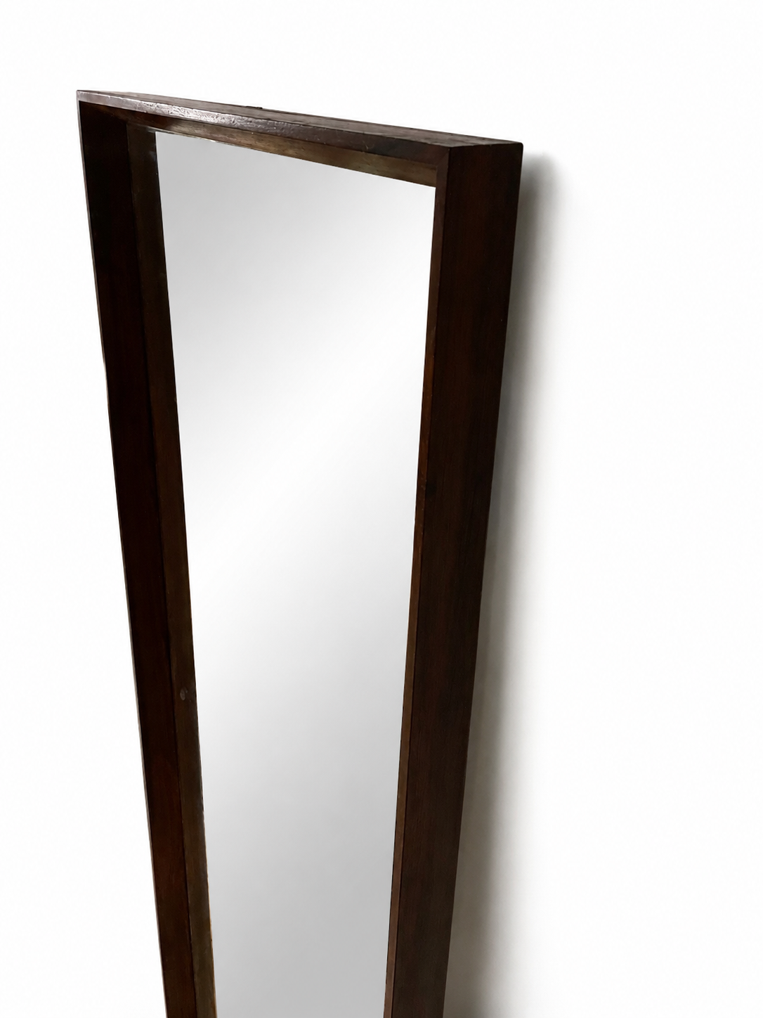 Vintage Danish Rosewood Wall Mirror, 1960s Scandinavian Modern