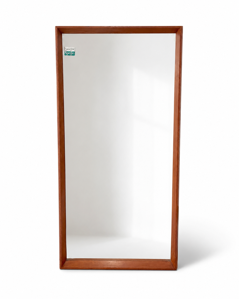 Vintage Danish Teak Wall Mirror by Jansen Spejle, 1960s