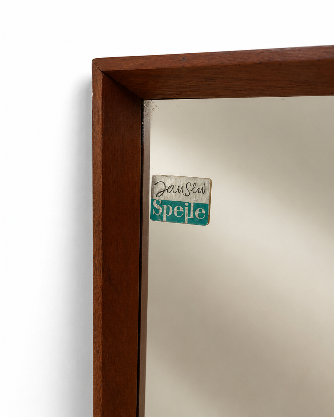 Vintage Danish Teak Wall Mirror by Jansen Spejle, 1960s