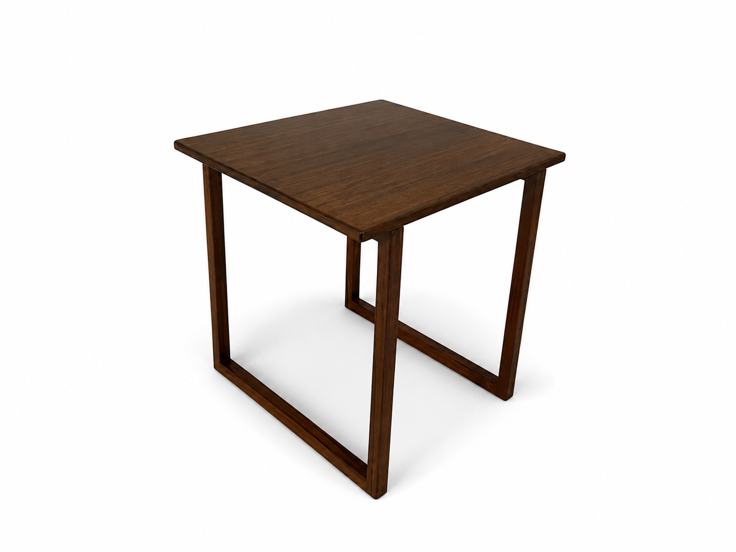 Vintage Danish Rosewood Cube Side Table, c. 1960s, Style of Kai Kristiansen
