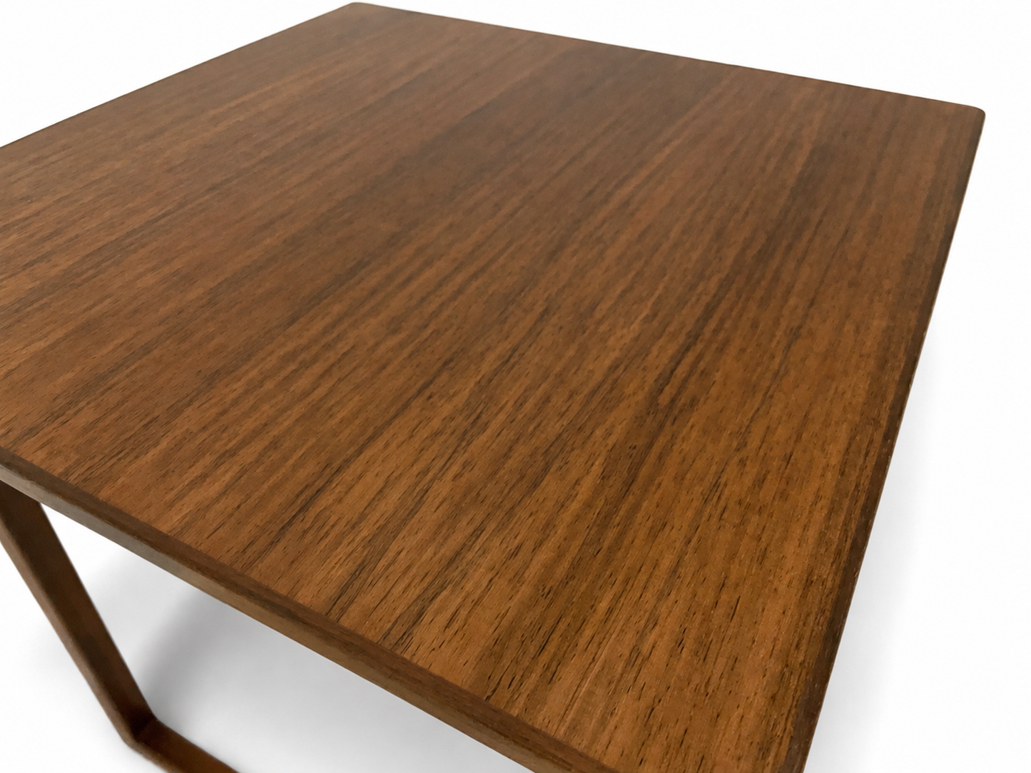 Vintage Danish Rosewood Cube Side Table, c. 1960s, Style of Kai Kristiansen