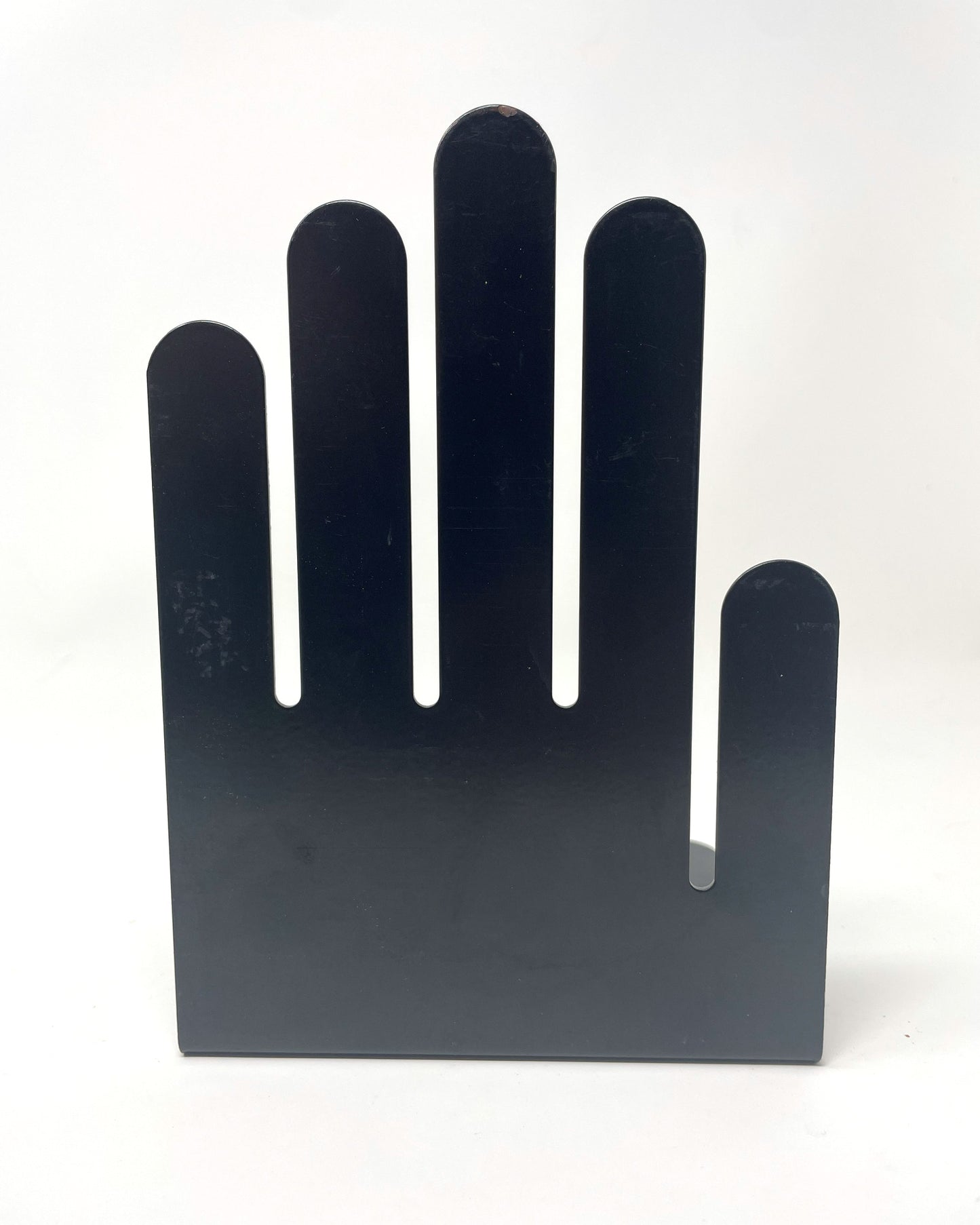 Vintage Black Metal Hand Bookends by Spectrum Designs