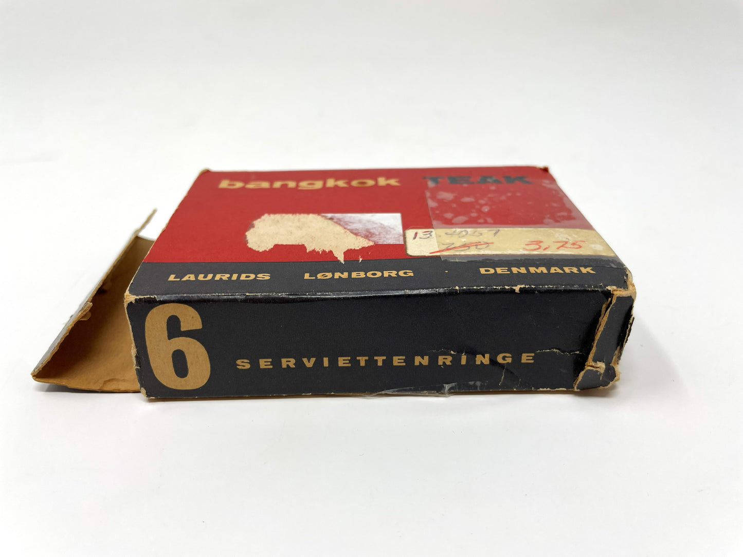 Vintage Bangkok Teak Napkin Rings by Laurids Lønborg Denmark