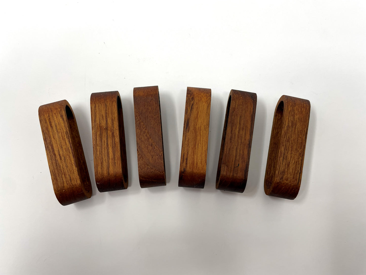 Vintage Bangkok Teak Napkin Rings by Laurids Lønborg Denmark