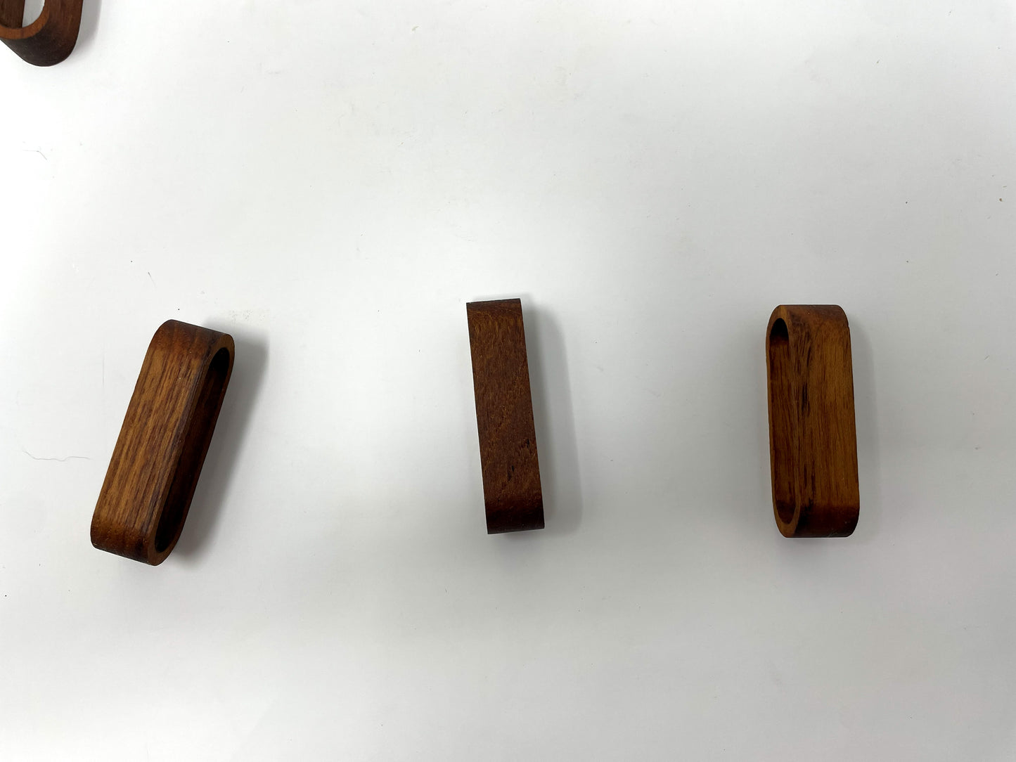 Vintage Bangkok Teak Napkin Rings by Laurids Lønborg Denmark