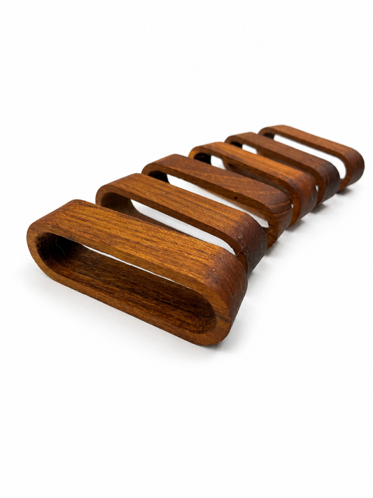 Vintage Bangkok Teak Napkin Rings by Laurids Lønborg Denmark